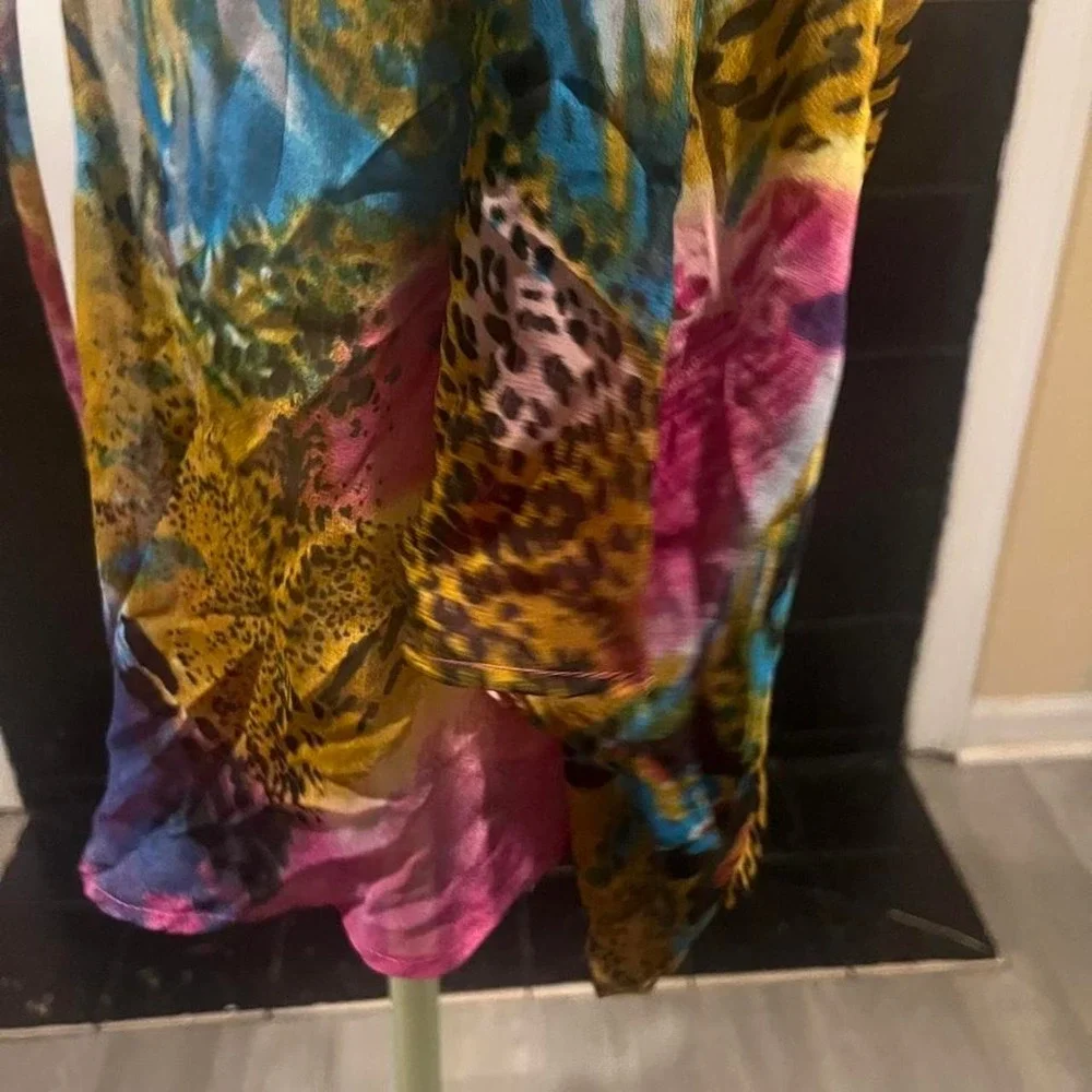 N/A multicolored kimono